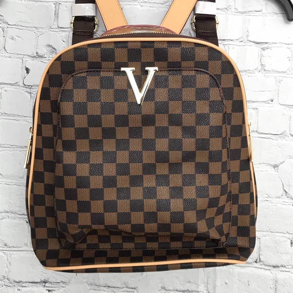 Checkered Backpack